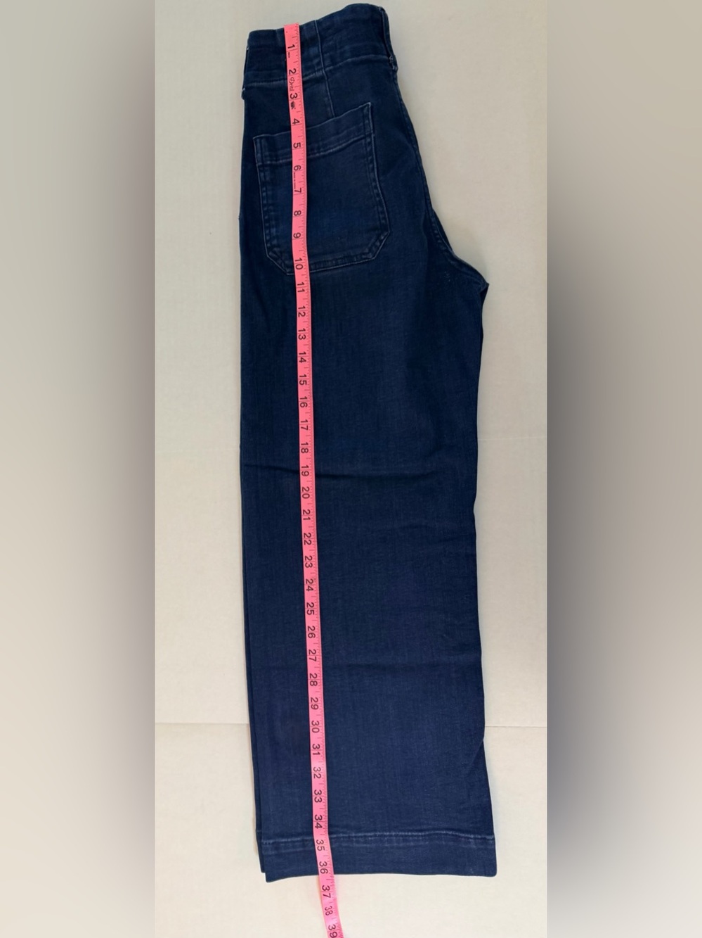 Maeve by Anthropologie The Colette Patch Pocket Wide-Leg Jeans Size 28 - Picture 7 of 13